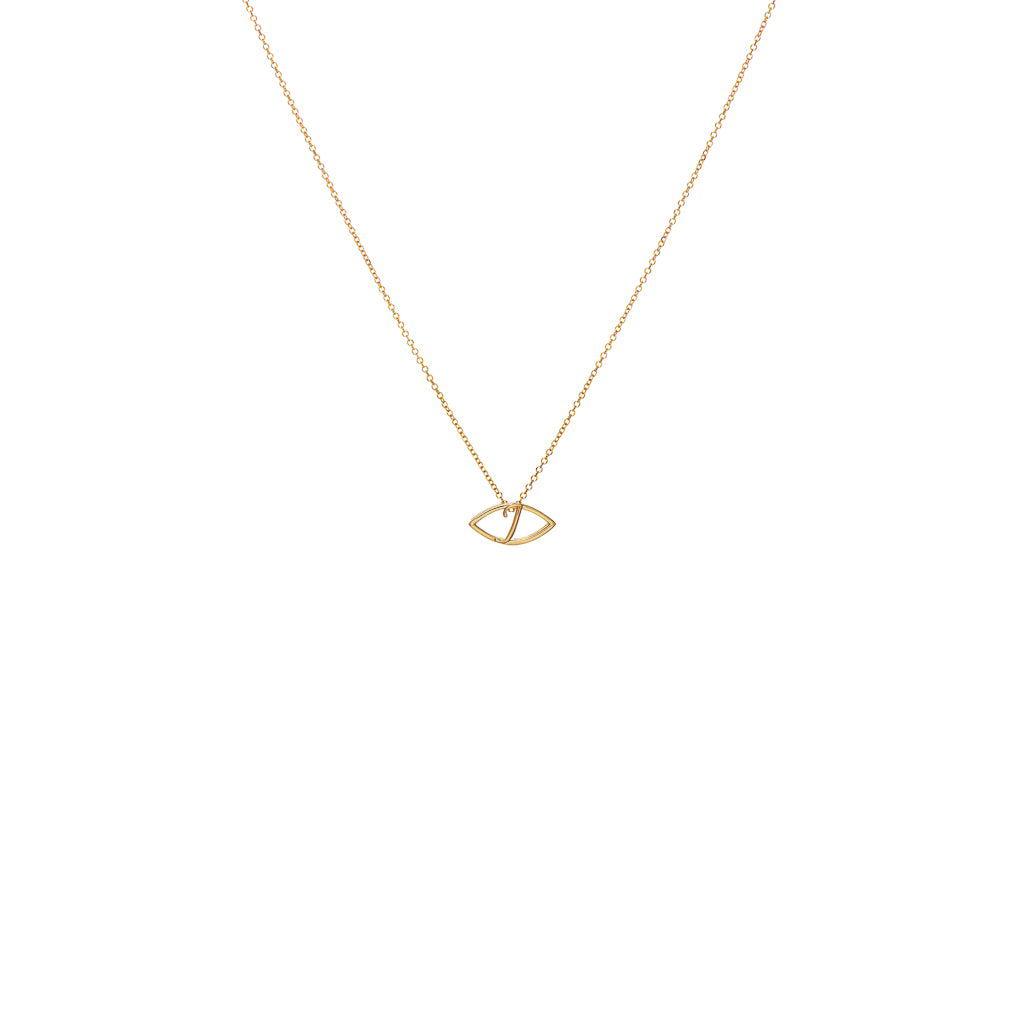 Initial J Necklace