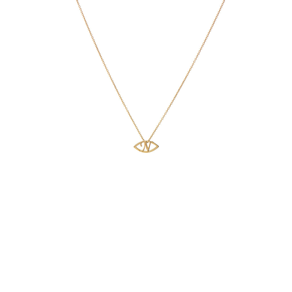 Initial N Necklace