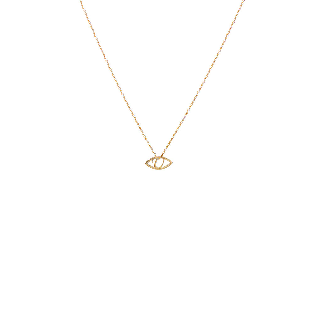 Initial U Necklace