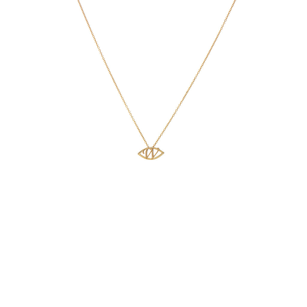 Initial W Necklace