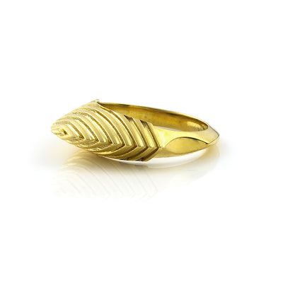 Gold Pyramid Ring